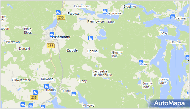 mapa Szablewo, Szablewo na mapie Targeo