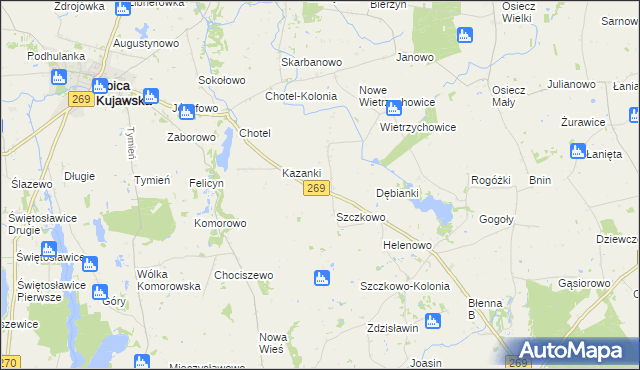 mapa Szczkówek, Szczkówek na mapie Targeo