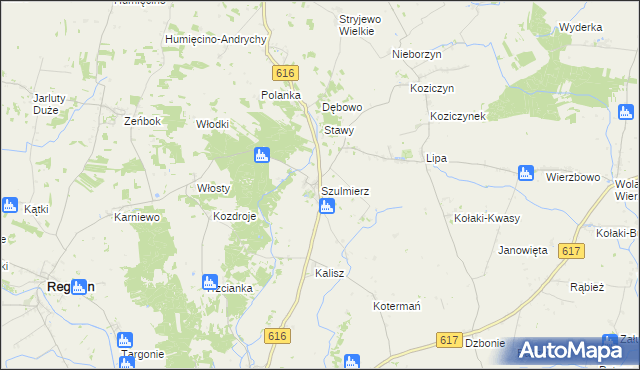 mapa Szulmierz, Szulmierz na mapie Targeo
