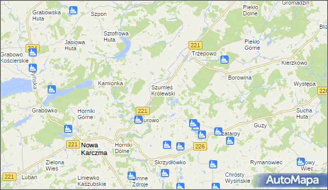 mapa Szumleś Szlachecki, Szumleś Szlachecki na mapie Targeo