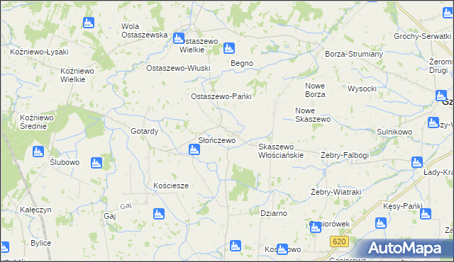 mapa Szyszki gmina Gzy, Szyszki gmina Gzy na mapie Targeo