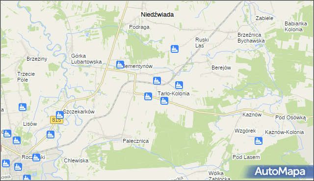mapa Tarło-Kolonia, Tarło-Kolonia na mapie Targeo