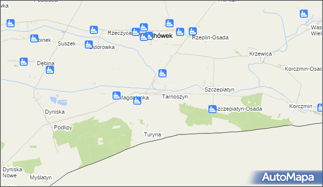 mapa Tarnoszyn, Tarnoszyn na mapie Targeo