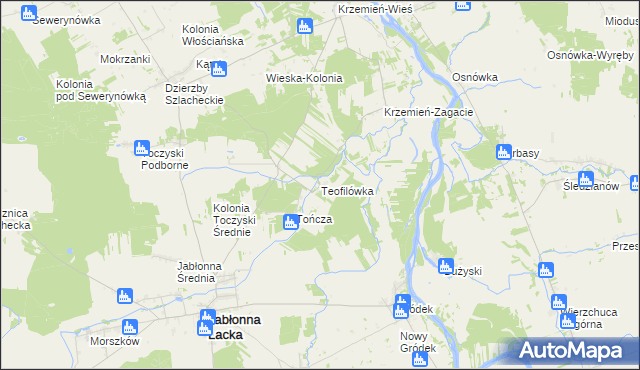 mapa Teofilówka, Teofilówka na mapie Targeo
