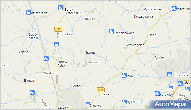 mapa Trześnia, Trześnia na mapie Targeo