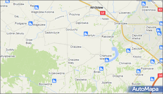 mapa Tworkowizna Oraczewska, Tworkowizna Oraczewska na mapie Targeo