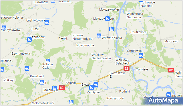 mapa Wasilew Skrzeszewski, Wasilew Skrzeszewski na mapie Targeo