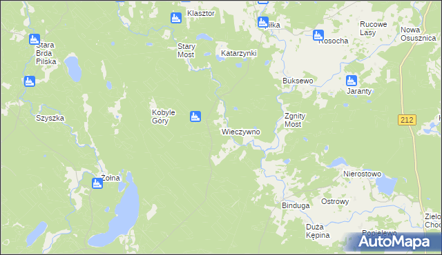 mapa Wieczywno, Wieczywno na mapie Targeo