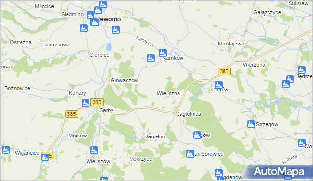mapa Wieliczna gmina Przeworno, Wieliczna gmina Przeworno na mapie Targeo