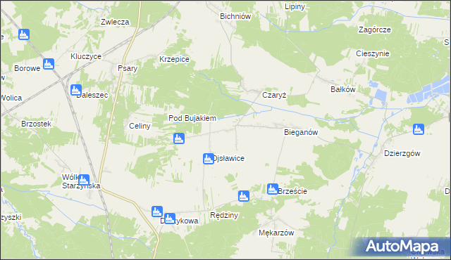 mapa Wola Czaryska, Wola Czaryska na mapie Targeo