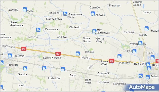 mapa Wola Łuszczewska, Wola Łuszczewska na mapie Targeo