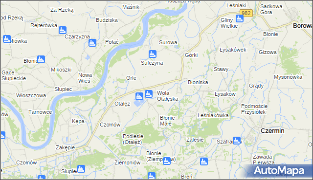 mapa Wola Otałęska, Wola Otałęska na mapie Targeo