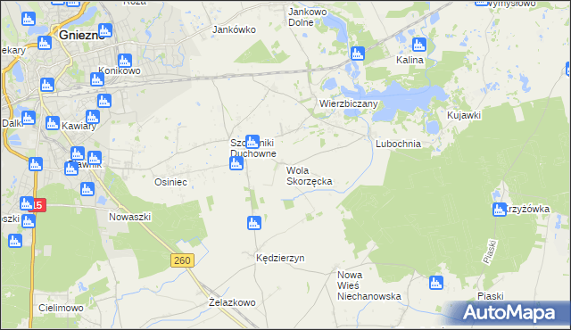 mapa Wola Skorzęcka, Wola Skorzęcka na mapie Targeo