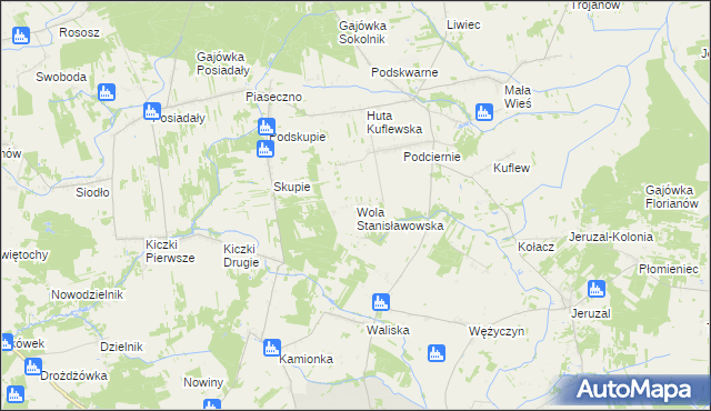 mapa Wola Stanisławowska, Wola Stanisławowska na mapie Targeo