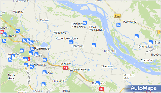 mapa Wólka Tyrzyńska, Wólka Tyrzyńska na mapie Targeo