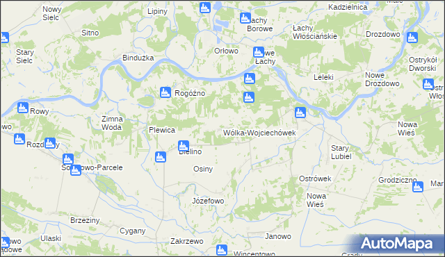mapa Wólka-Wojciechówek, Wólka-Wojciechówek na mapie Targeo