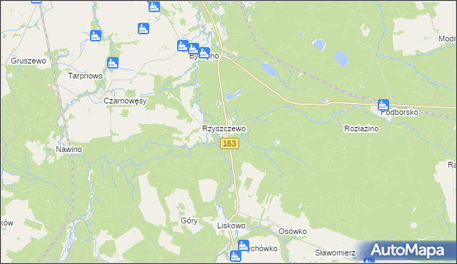 mapa Wygoda gmina Białogard, Wygoda gmina Białogard na mapie Targeo