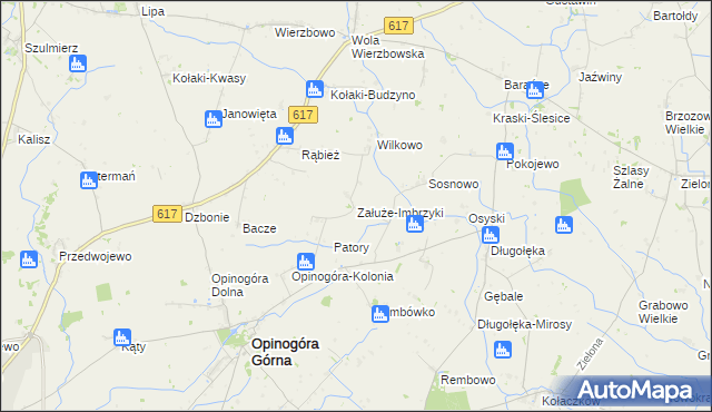 mapa Załuże-Imbrzyki, Załuże-Imbrzyki na mapie Targeo