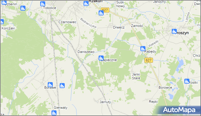 mapa Zapieczne, Zapieczne na mapie Targeo