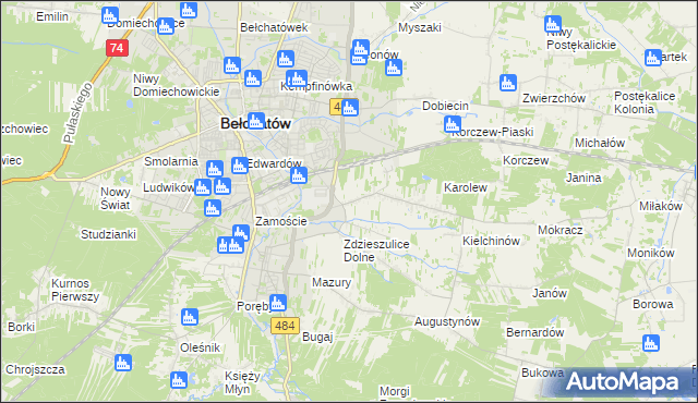 mapa Zdzieszulice Górne, Zdzieszulice Górne na mapie Targeo