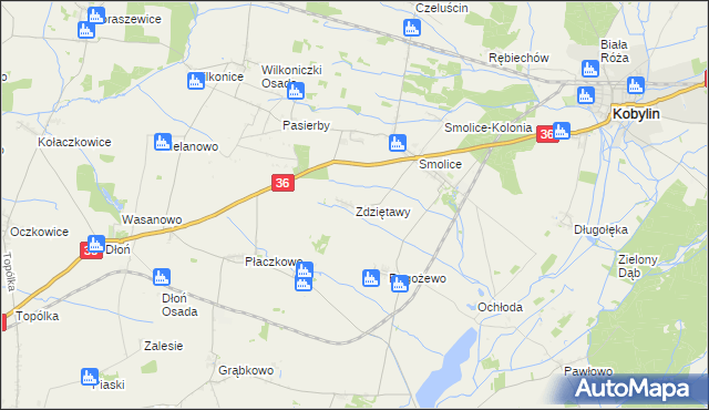 mapa Zdziętawy, Zdziętawy na mapie Targeo