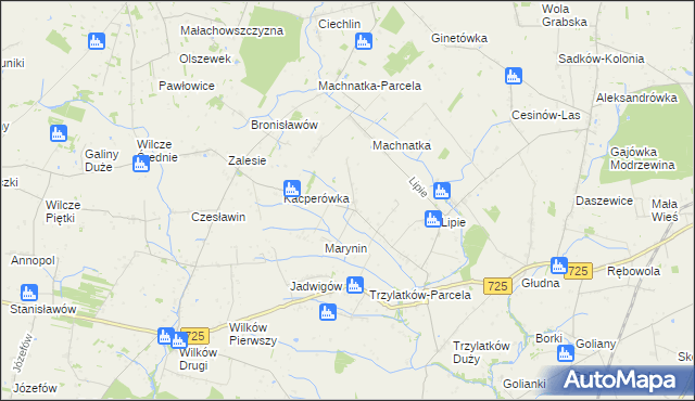mapa Ziemięcin gmina Błędów, Ziemięcin gmina Błędów na mapie Targeo