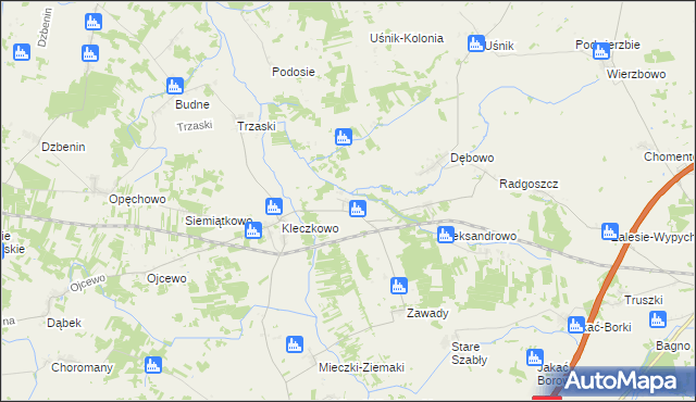 mapa Żyźniewo, Żyźniewo na mapie Targeo