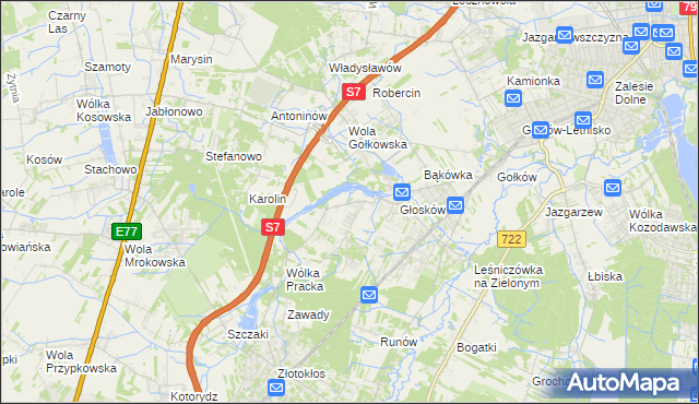 mapa Baszkówka, Baszkówka na mapie Targeo