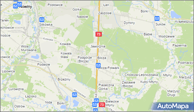 mapa Bilcza gmina Morawica, Bilcza gmina Morawica na mapie Targeo