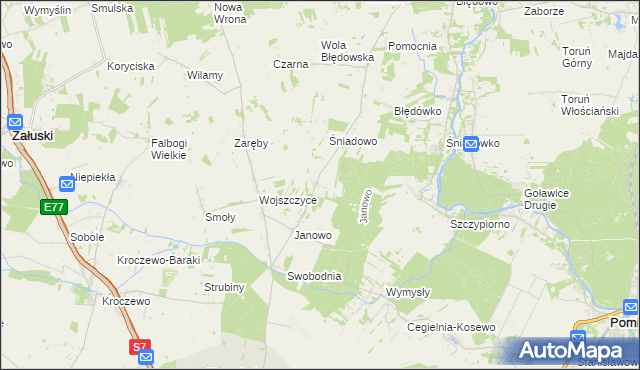 mapa Błogosławie, Błogosławie na mapie Targeo