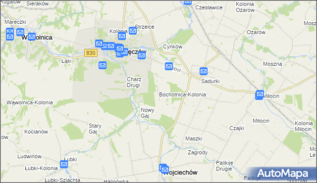 mapa Bochotnica-Kolonia, Bochotnica-Kolonia na mapie Targeo