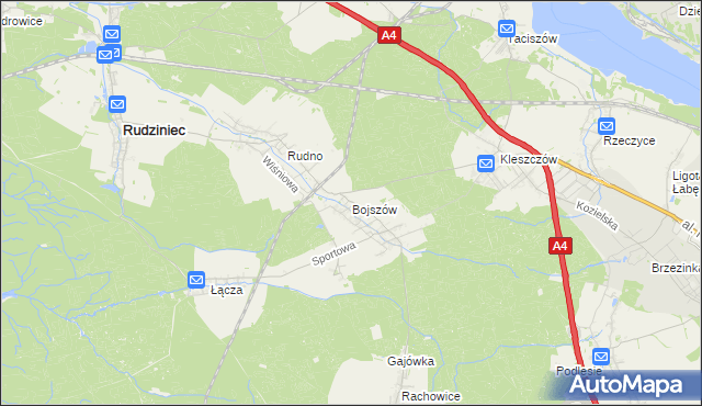 mapa Bojszów, Bojszów na mapie Targeo