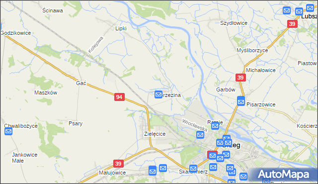 mapa Brzezina gmina Skarbimierz, Brzezina gmina Skarbimierz na mapie Targeo