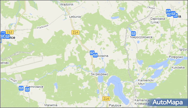 mapa Bukowina gmina Cewice, Bukowina gmina Cewice na mapie Targeo