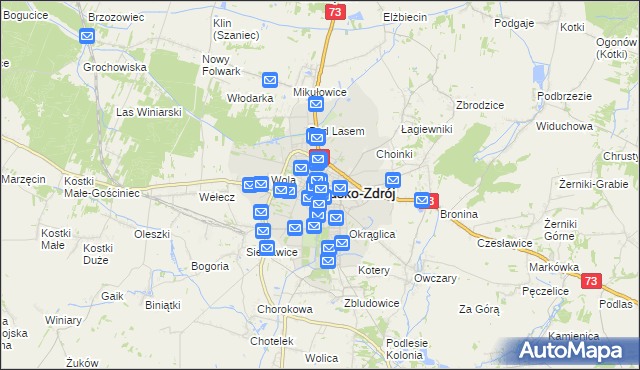 mapa Busko-Zdrój, Busko-Zdrój na mapie Targeo