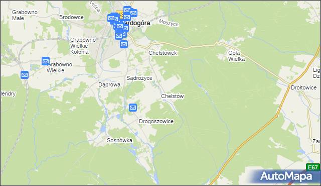 mapa Chełstów, Chełstów na mapie Targeo
