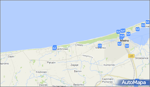 mapa Chłopy, Chłopy na mapie Targeo