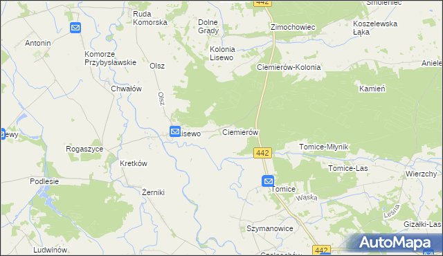 mapa Ciemierów, Ciemierów na mapie Targeo
