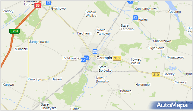mapa Czempiń, Czempiń na mapie Targeo