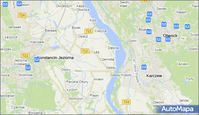 mapa Czernidła, Czernidła na mapie Targeo