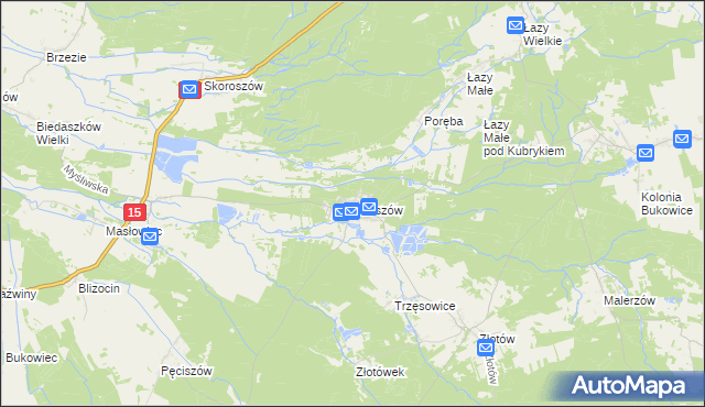 mapa Czeszów, Czeszów na mapie Targeo