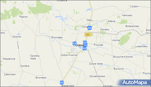 mapa Dobre powiat radziejowski, Dobre powiat radziejowski na mapie Targeo