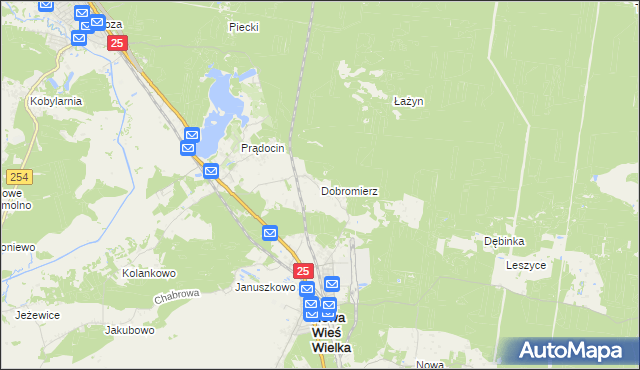 mapa Dobromierz gmina Nowa Wieś Wielka, Dobromierz gmina Nowa Wieś Wielka na mapie Targeo