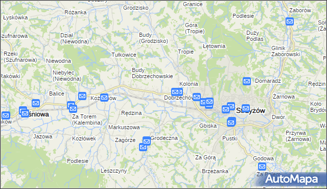 mapa Dobrzechów, Dobrzechów na mapie Targeo