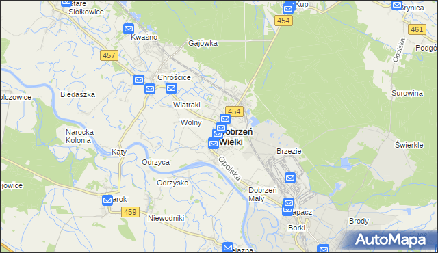 mapa Dobrzeń Wielki, Dobrzeń Wielki na mapie Targeo