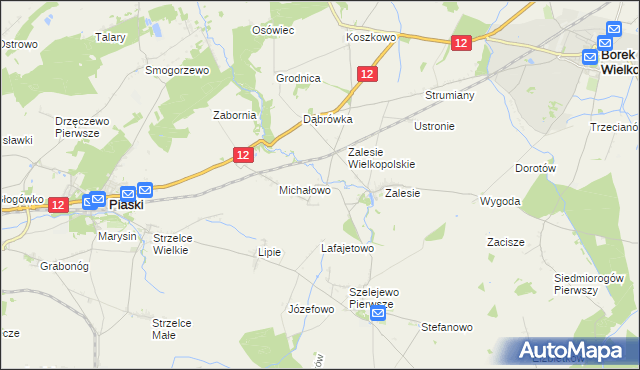 mapa Drogoszewo gmina Piaski, Drogoszewo gmina Piaski na mapie Targeo