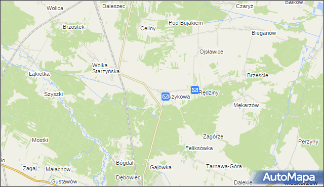 mapa Drużykowa, Drużykowa na mapie Targeo