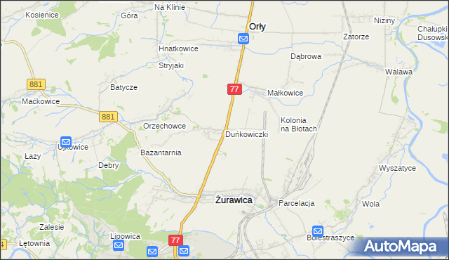 mapa Duńkowiczki, Duńkowiczki na mapie Targeo