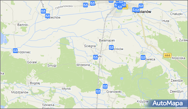 mapa Garki, Garki na mapie Targeo