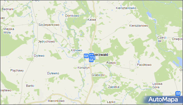 mapa Gierzwałd, Gierzwałd na mapie Targeo